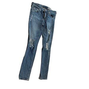AG Adriano Goldschmied The Legging Ankle Super Skinny Distressed Jeans Women’s S